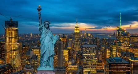 Der Kontinent Nord- und Mittelamerika - Skyline von New York City